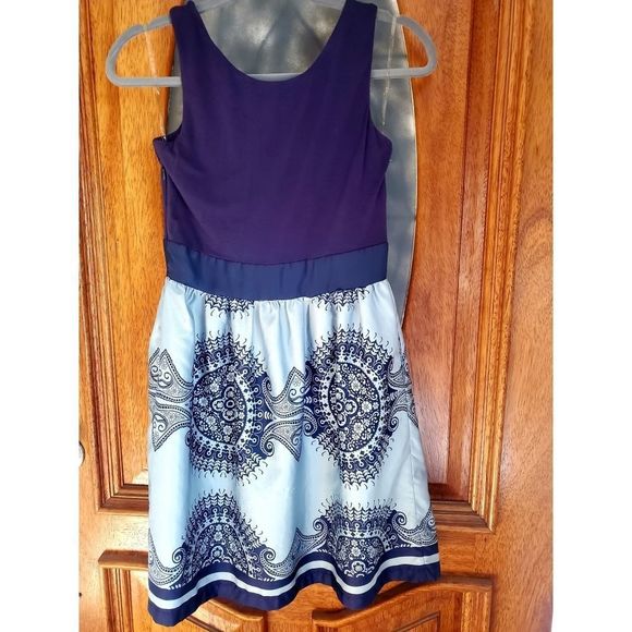 Francesca's Collections Purple Silver Ruffle Accent Dress - Picture 8 of 8